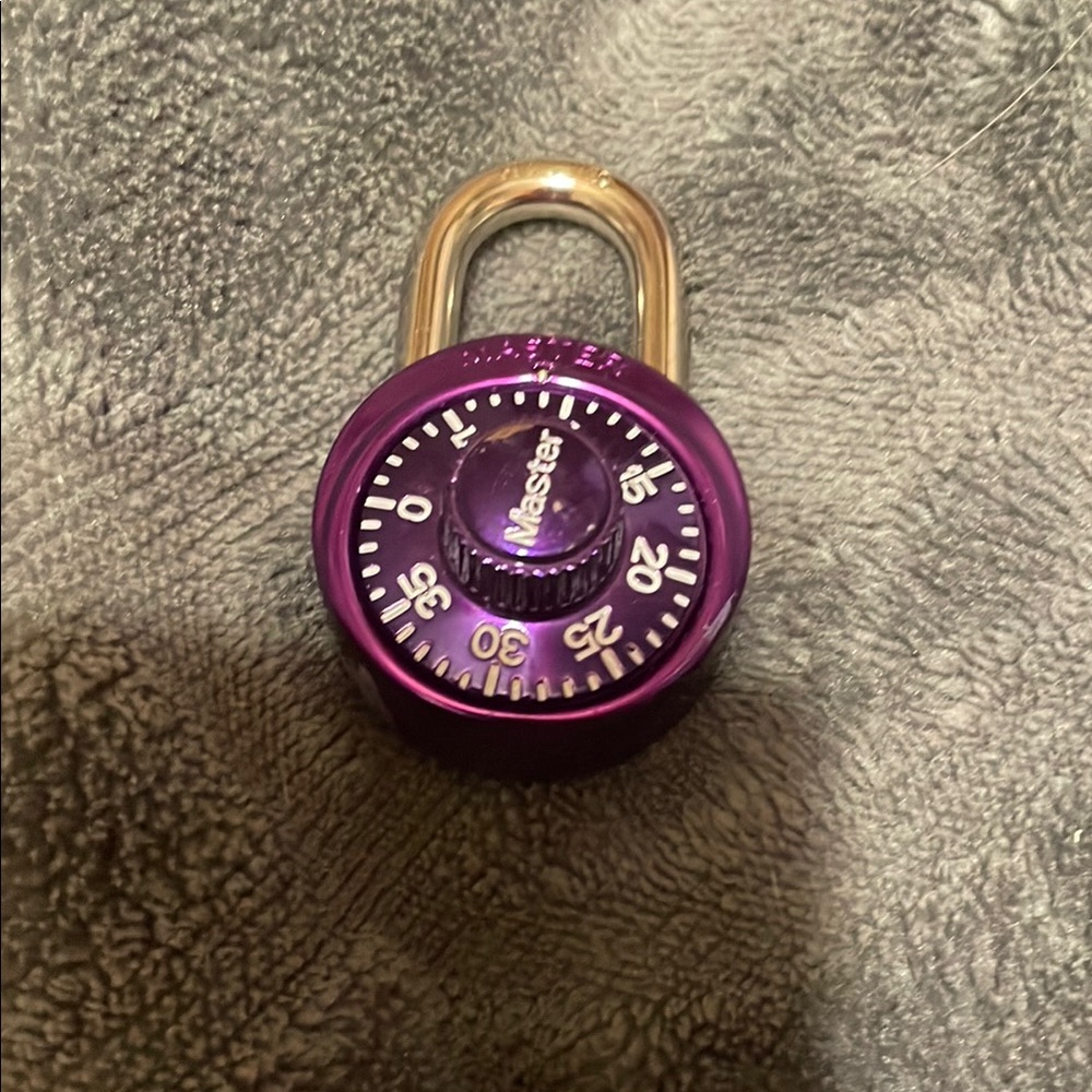 Vibrant Purple Combination Lock